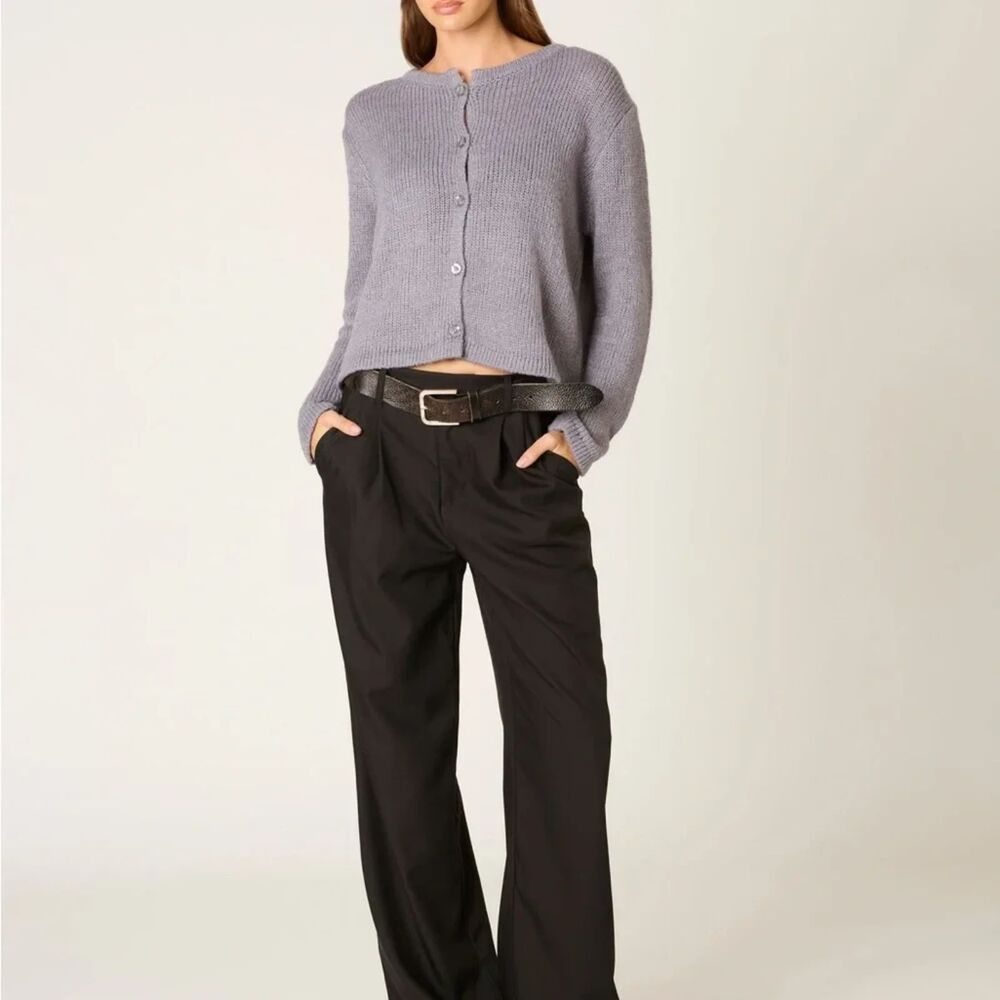 NIA Ariana Relaxed Fit Button-Down Cardigan